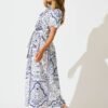 241203_StFrock_Jordan_AM_K2315-WHT-BLU_0895.jpg Maxi Shirt Dress In White and Blue Cotton Linen